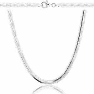 SREBRNY ŁAŃCUSZEK ŻMIJKA 925 - 4,3MM