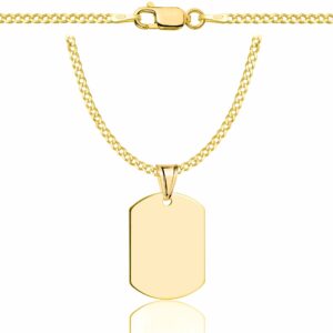 POZŁACANY SREBRNY ŁAŃCUSZEK PANCERKA Z NIEŚMIERTELNIKIEM 925 585 - 2MM