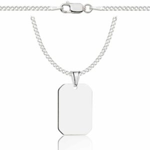 SREBRNY ŁAŃCUSZEK PANCERKA Z NIEŚMIERTELNIKIEM 925 - 2MM
