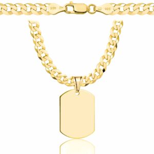 POZŁACANY SREBRNY ŁAŃCUSZEK PANCERKA Z NIEŚMIERTELNIKIEM 925 585 - 5,6MM