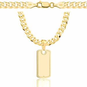 POZŁACANY SREBRNY ŁAŃCUSZEK PANCERKA Z NIEŚMIERTELNIKIEM 925 585 - 5,6MM