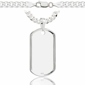 SREBRNY ŁAŃCUSZEK PANCERKA Z NIEŚMIERTELNIKIEM 925 - 5MM