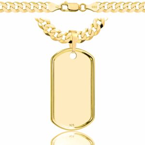 POZŁACANY SREBRNY ŁAŃCUSZEK PANCERKA Z NIEŚMIERTELNIKIEM 925 585 - 6,5MM