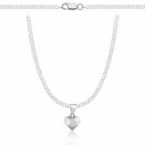 SREBRNY NASZYJNIK GUCCI SERCE 925 - 2,6MM