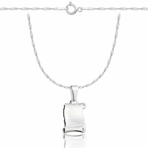 SREBRNY NASZYJNIK SINGAPUR PAPIRUS 925 - 1,6MM