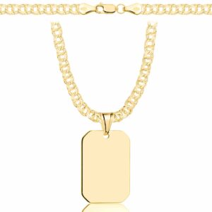 POZŁACANY SREBRNY ŁAŃCUSZEK GALIBARDI Z NIEŚMIERTELNIKIEM 925 585 - 4,5MM