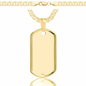 POZŁACANY SREBRNY ŁAŃCUSZEK GALIBARDI Z NIEŚMIERTELNIKIEM 925 585 - 4,5MM