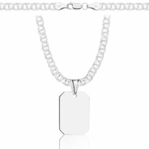 SREBRNY ŁAŃCUSZEK GALIBARDI Z NIEŚMIERTELNIKIEM 925 - 4,5MM