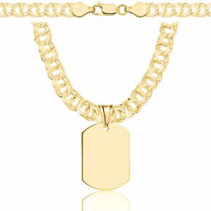 POZŁACANY SREBRNY ŁAŃCUSZEK GALIBARDI Z NIEŚMIERTELNIKIEM 925 585 - 6,5MM