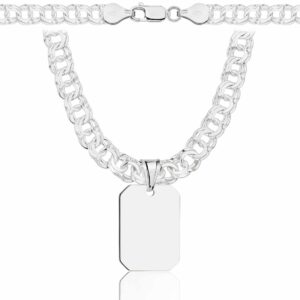 SREBRNY ŁAŃCUSZEK GALIBARDI Z NIEŚMIERTELNIKIEM 925 - 6,5MM