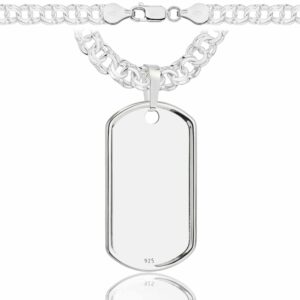 SREBRNY ŁAŃCUSZEK GALIBARDI Z NIEŚMIERTELNIKIEM 925 - 6,5MM