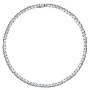 SREBRNA RODOWANA BRANSOLETKA TENISOWA Z CYRKONIAMI 925 – 2,2MM