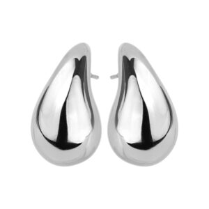 SREBRNE RODOWANE KOLCZYKI KROPLE (MAŁE) 925