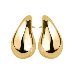 SREBRNE POZŁACANE KOLCZYKI KROPLE (MAŁE) 925 585