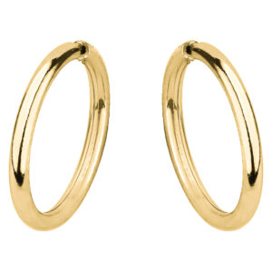 SREBRNE POZŁACANE KOLCZYKI OKRĄGŁE (MAŁE) 925 585