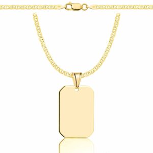 SREBRNY POZŁACANY ŁAŃCUSZEK GUCCI Z NIEŚMIERTELNIKIEM 925 585 - 2,6MM