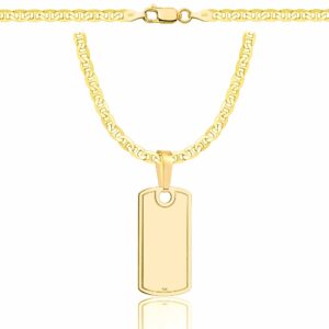 SREBRNY POZŁACANY ŁAŃCUSZEK GUCCI Z NIEŚMIERTELNIKIEM 925 585 - 3,5MM