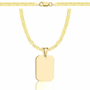 SREBRNY POZŁACANY ŁAŃCUSZEK GUCCI Z NIEŚMIERTELNIKIEM 925 585 - 3,5MM