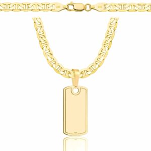 SREBRNY POZŁACANY ŁAŃCUSZEK GUCCI Z NIEŚMIERTELNIKIEM 925 585 - 5,5MM