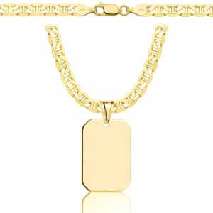 SREBRNY POZŁACANY ŁAŃCUSZEK GUCCI Z NIEŚMIERTELNIKIEM 925 585 - 5,5MM