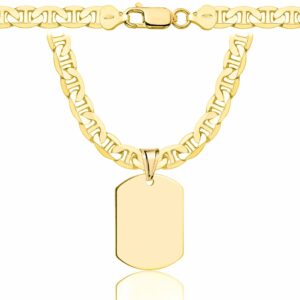 SREBRNY POZŁACANY ŁAŃCUSZEK GUCCI Z NIEŚMIERTELNIKIEM 925 585 – 6,5MM