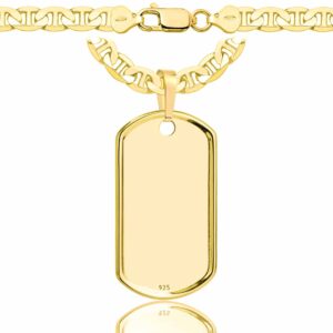 SREBRNY POZŁACANY ŁAŃCUSZEK GUCCI Z NIEŚMIERTELNIKIEM 925 585 – 6,5MM